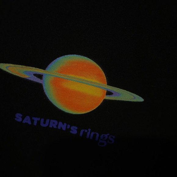 Old Navy Black Tee with Planet Graphic - Picture 3 of 4
